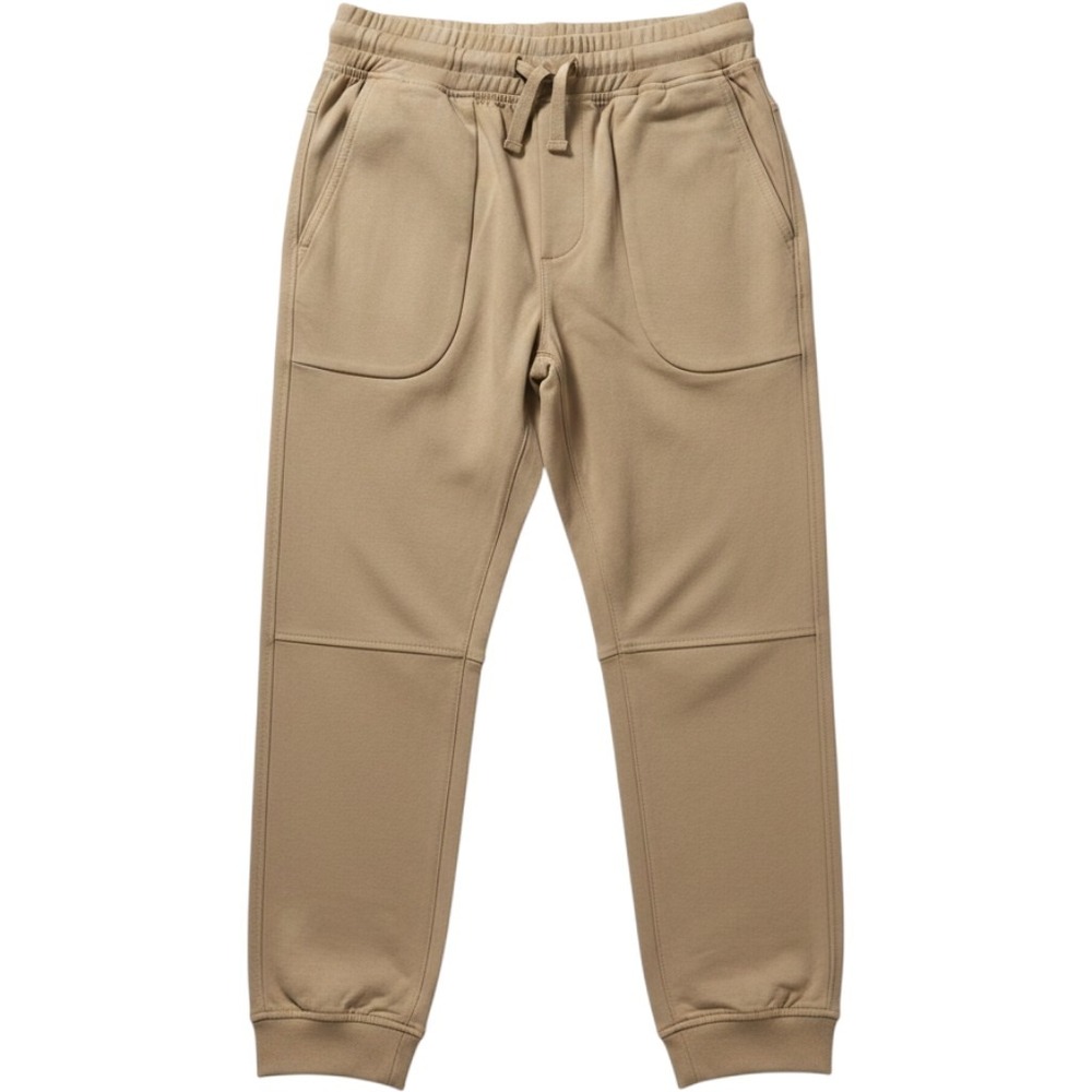 Wonder Nation Boys Khaki Jogger Pants Tan Elastic Waist Size L 10-12 NWT